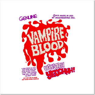 Vintage Genuine Vampire Blood Posters and Art